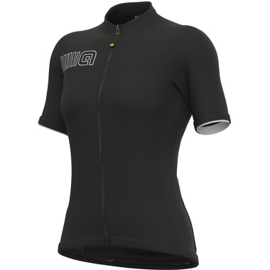 Jersey ALE CYCLING SOLID COLOR Mulher Manga Curta Preto 2023 0